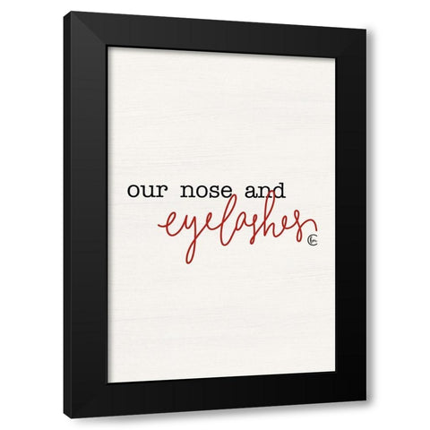 Snowflakes Part II  Black Modern Wood Framed Art Print by Fearfully Made Creations