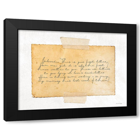 Beloved    Black Modern Wood Framed Art Print with Double Matting by Front Port Pickins