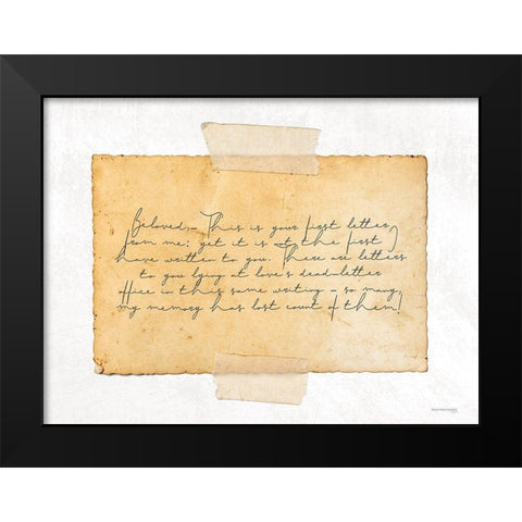 Beloved    Black Modern Wood Framed Art Print by Front Port Pickins