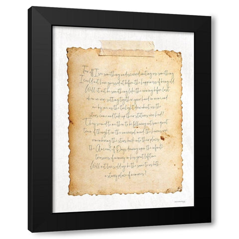 Happiness of Being Old    Black Modern Wood Framed Art Print with Double Matting by Front Port Pickins