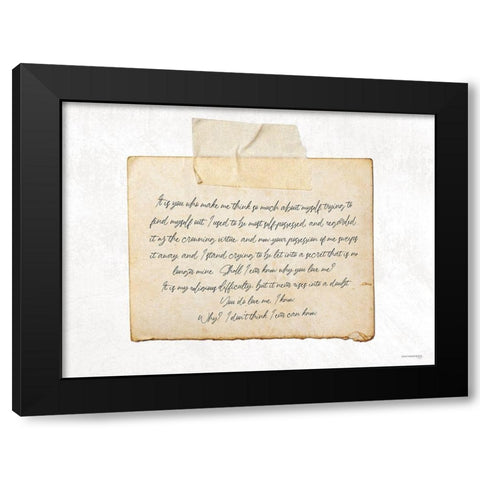 Never a Doubt    Black Modern Wood Framed Art Print by Front Port Pickins