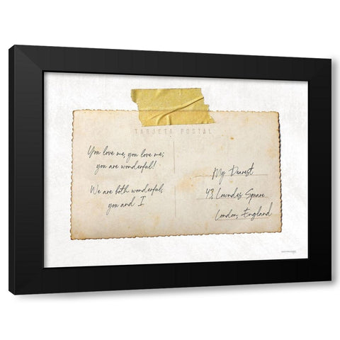 You Love Me  Black Modern Wood Framed Art Print by Front Port Pickins