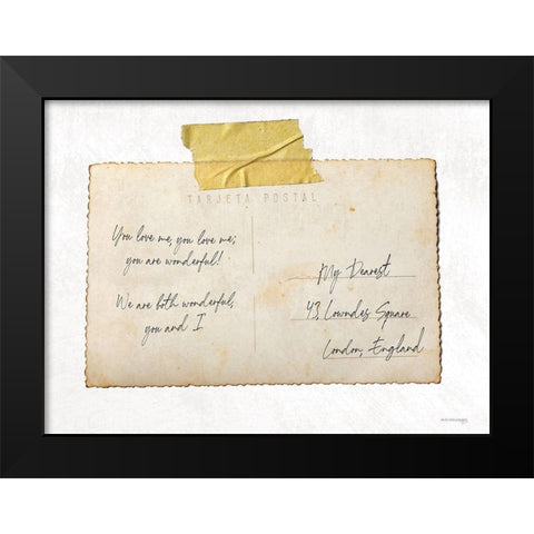 You Love Me  Black Modern Wood Framed Art Print by Front Port Pickins