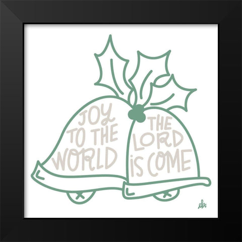 Joy to the World     Black Modern Wood Framed Art Print by Barrett, Erin