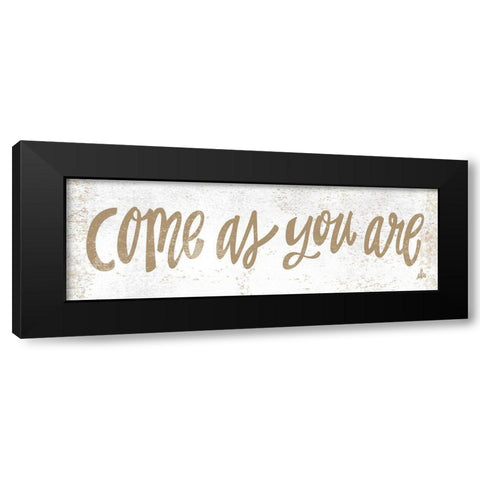 Come As You Are Black Modern Wood Framed Art Print with Double Matting by Barrett, Erin