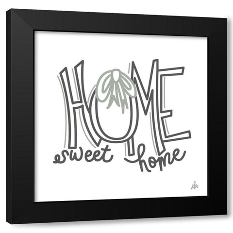 Home Sweet Home    Black Modern Wood Framed Art Print with Double Matting by Barrett, Erin