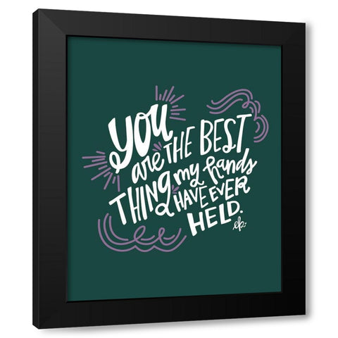 Lilac Best Things Black Modern Wood Framed Art Print by Barrett, Erin