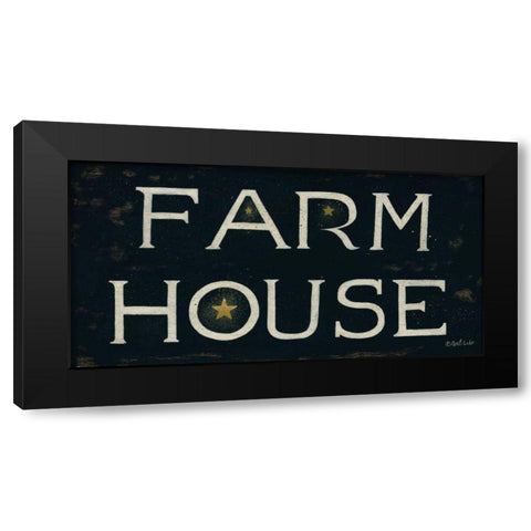 Farm House Black Modern Wood Framed Art Print with Double Matting by Eads, Gail