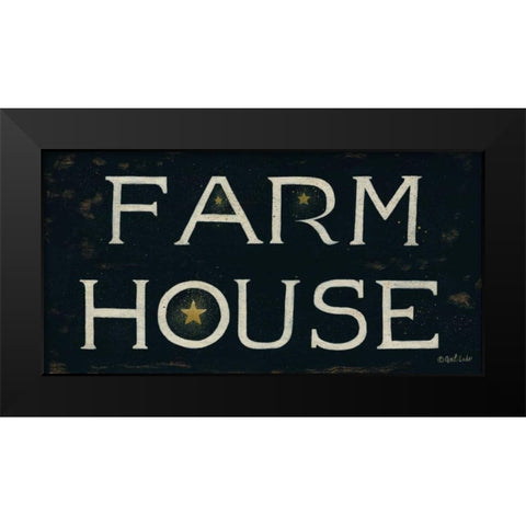 Farm House Black Modern Wood Framed Art Print by Eads, Gail