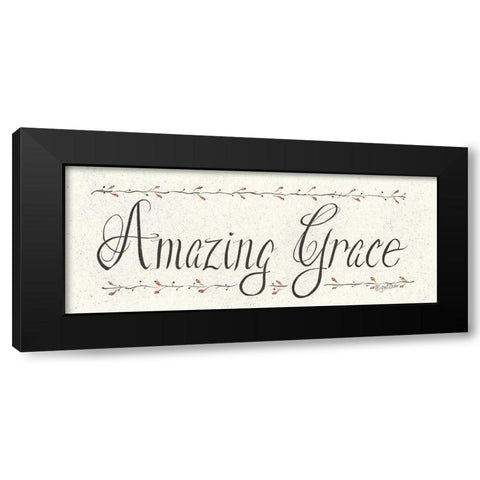 Amazing Grace Black Modern Wood Framed Art Print by Eads, Gail