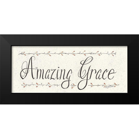Amazing Grace Black Modern Wood Framed Art Print by Eads, Gail