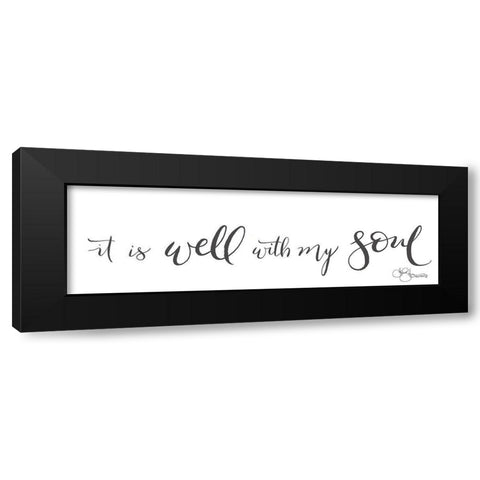 It is Well with My Soul Black Modern Wood Framed Art Print by Hollihocks Art