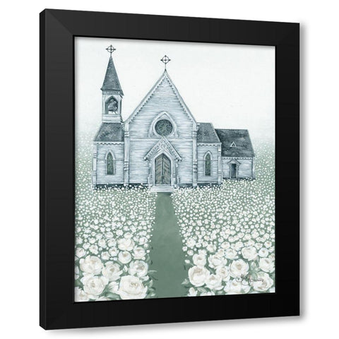 Holy Spirit Lead Me Black Modern Wood Framed Art Print with Double Matting by Hollihocks Art