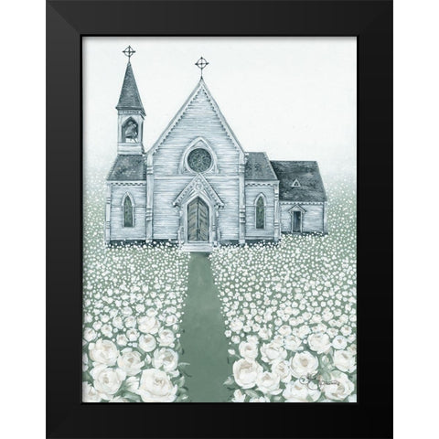 Holy Spirit Lead Me Black Modern Wood Framed Art Print by Hollihocks Art