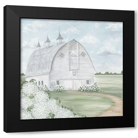 Mustardseed Barn Black Modern Wood Framed Art Print by Hollihocks Art