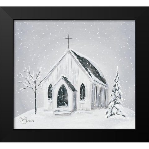 Silent Night          Black Modern Wood Framed Art Print by Hollihocks Art