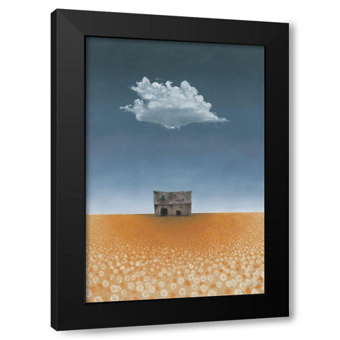 The Barn on McGregor Street Black Modern Wood Framed Art Print by Hollihocks Art