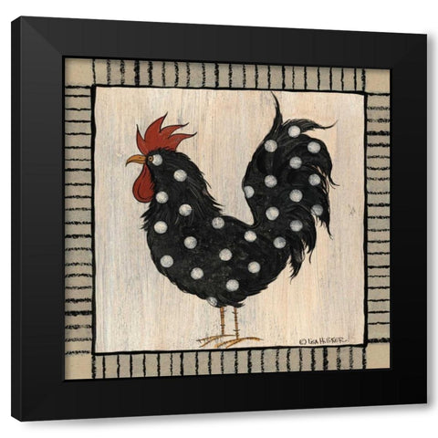Chicken Pox II Black Modern Wood Framed Art Print with Double Matting by Hilliker, Lisa