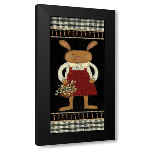 Hippie Black Modern Wood Framed Art Print with Double Matting by Hilliker, Lisa