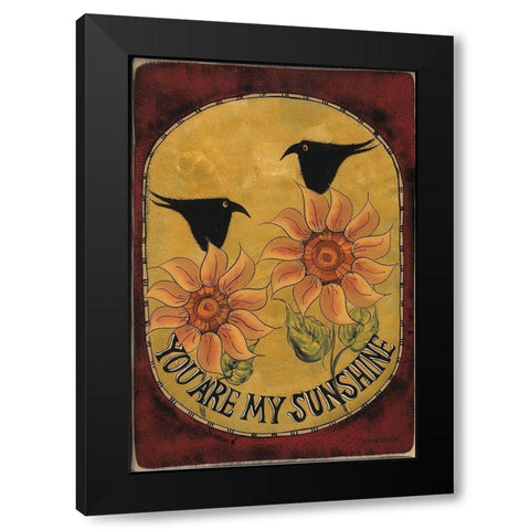 My Sunshine Black Modern Wood Framed Art Print by Hilliker, Lisa