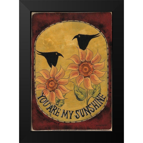 My Sunshine Black Modern Wood Framed Art Print by Hilliker, Lisa