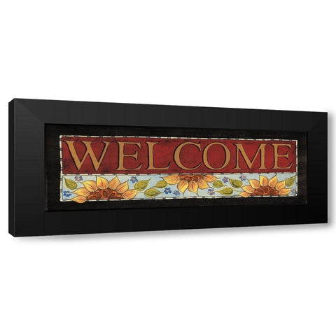 Warm Welcome II Black Modern Wood Framed Art Print by Hilliker, Lisa