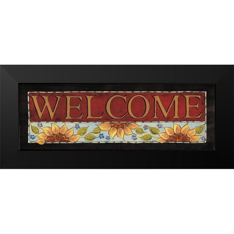 Warm Welcome II Black Modern Wood Framed Art Print by Hilliker, Lisa