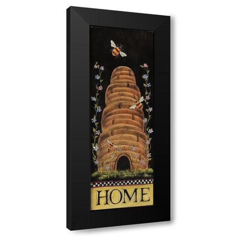 Honey Home Black Modern Wood Framed Art Print by Hilliker, Lisa