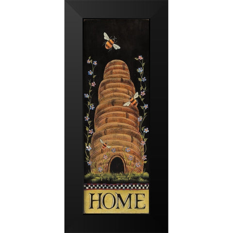 Honey Home Black Modern Wood Framed Art Print by Hilliker, Lisa