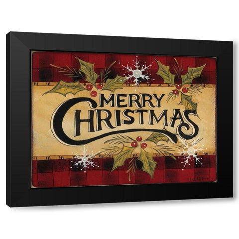 Christmas Time Black Modern Wood Framed Art Print by Hilliker, Lisa