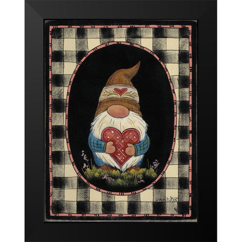 Robert Gnome Black Modern Wood Framed Art Print by Hilliker, Lisa