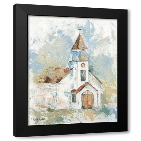 Blessed Assurance Black Modern Wood Framed Art Print by Holden, Jennifer