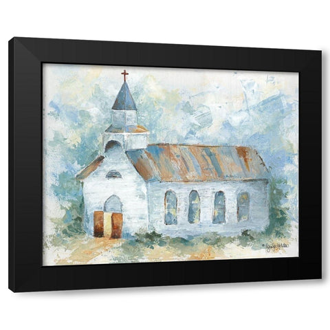 Near the Cross Black Modern Wood Framed Art Print by Holden, Jennifer