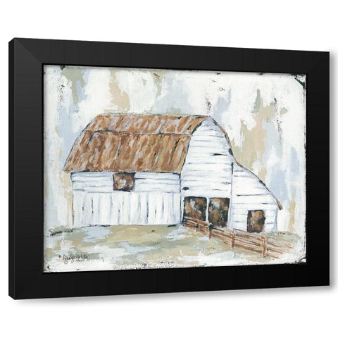 Spring Joy Farm Black Modern Wood Framed Art Print by Holden, Jennifer