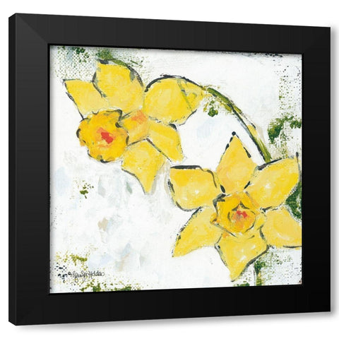 Spring Has Sprung III Black Modern Wood Framed Art Print with Double Matting by Holden, Jennifer