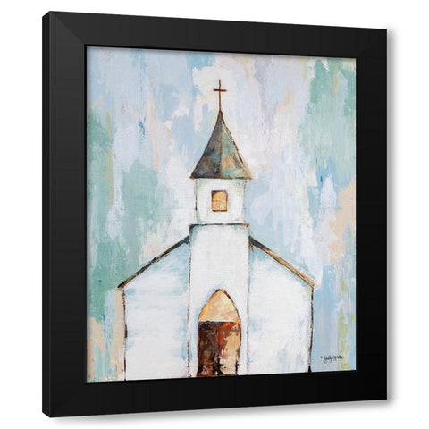 Near the Cross Black Modern Wood Framed Art Print by Holden, Jennifer