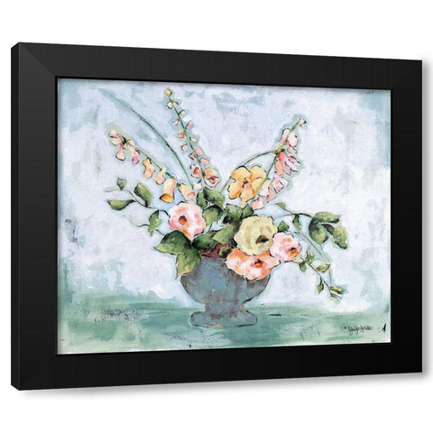 Let Your Faith Blossom Black Modern Wood Framed Art Print by Holden, Jennifer