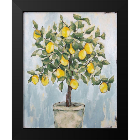 Lovely Lemons   Black Modern Wood Framed Art Print by Holden, Jennifer
