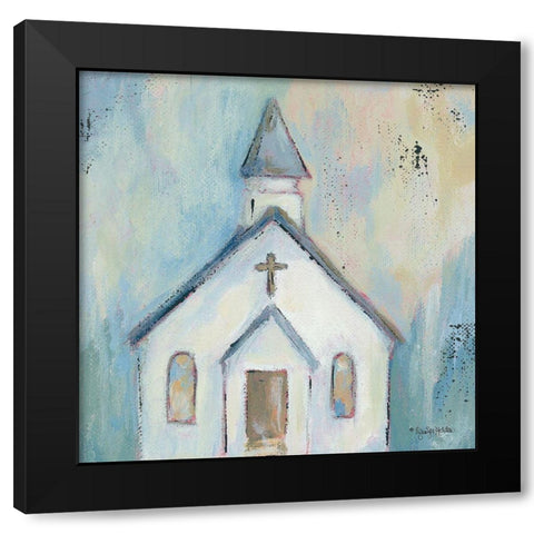 Sunday Morning Black Modern Wood Framed Art Print by Holden, Jennifer