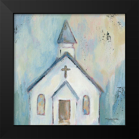 Sunday Morning Black Modern Wood Framed Art Print by Holden, Jennifer