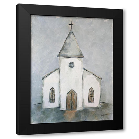 The Church Age Black Modern Wood Framed Art Print with Double Matting by Holden, Jennifer