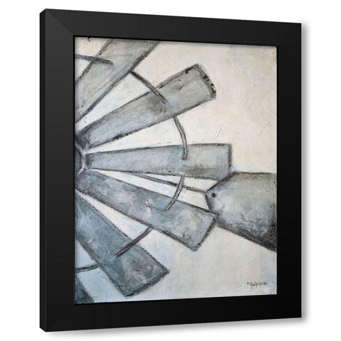 Watering Time Black Modern Wood Framed Art Print with Double Matting by Holden, Jennifer