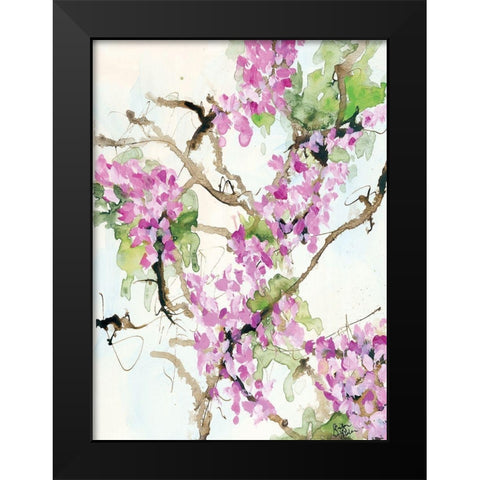 Wisteria in Bloom Black Modern Wood Framed Art Print by Holden, Jennifer