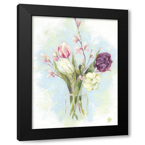 Flower Farm Bouquet II Black Modern Wood Framed Art Print with Double Matting by Holden, Jennifer