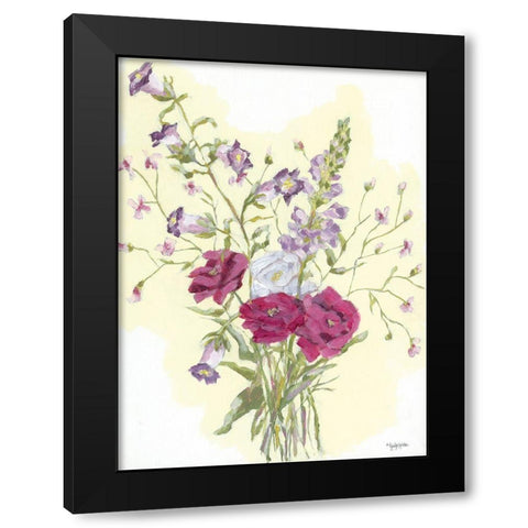 Full Bloom Black Modern Wood Framed Art Print with Double Matting by Holden, Jennifer