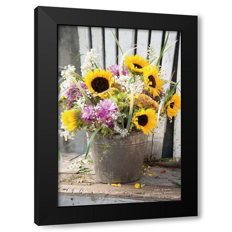Bucket of Sunshine Black Modern Wood Framed Art Print with Double Matting by Hoover, Irvin