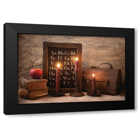 School Nights Black Modern Wood Framed Art Print with Double Matting by Hoover, Irvin