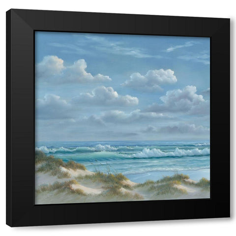 Shoreline I Black Modern Wood Framed Art Print with Double Matting by Janisse, Georgia