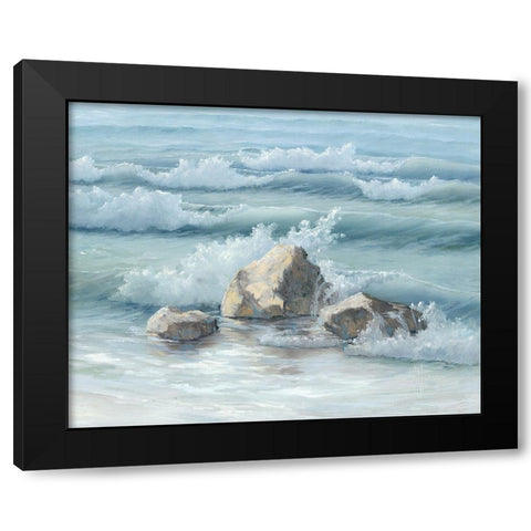 Steadfast in the Waves Black Modern Wood Framed Art Print by Janisse, Georgia