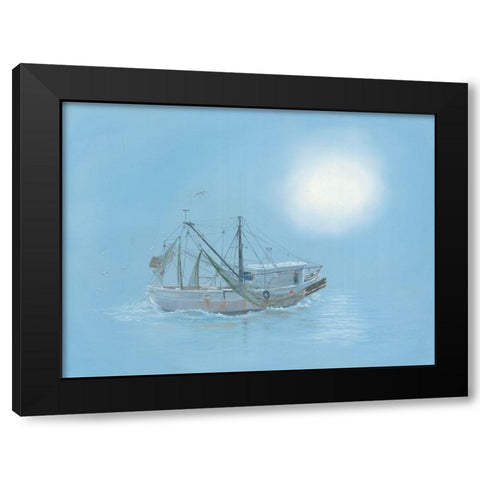 Misty Morning Black Modern Wood Framed Art Print with Double Matting by Janisse, Georgia